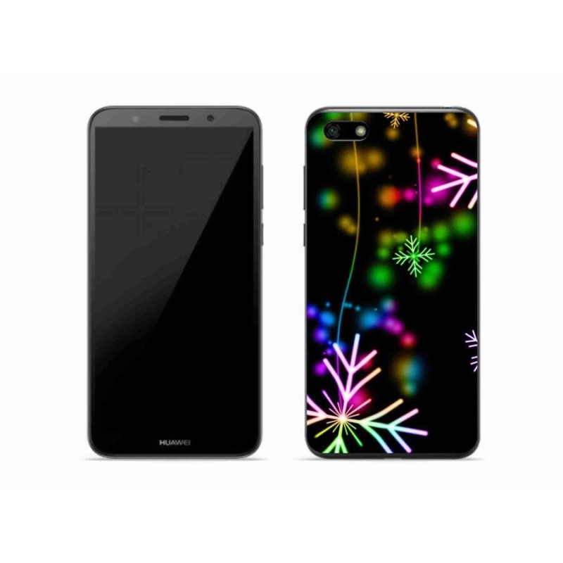 Gél borító mmCase a mobil Huawei Y5 (2018) - színes pelyhekhez