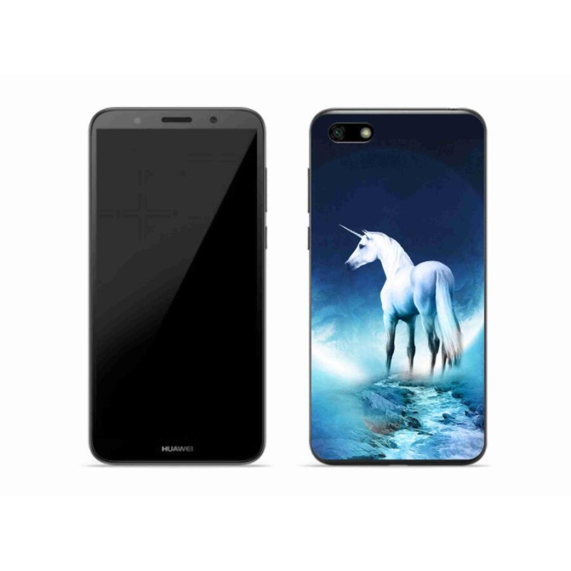 Gél borítás mmCase a Huawei Y5 (2018) - fehér egyszarvúhoz