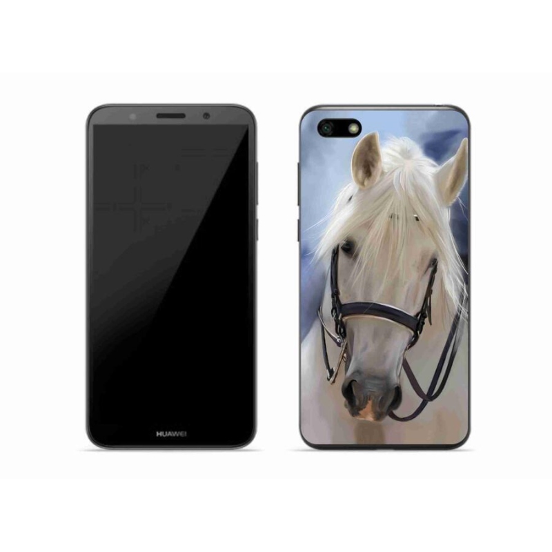 Gél borító mmCase a Huawei Y5 (2018) - fehér lóhoz