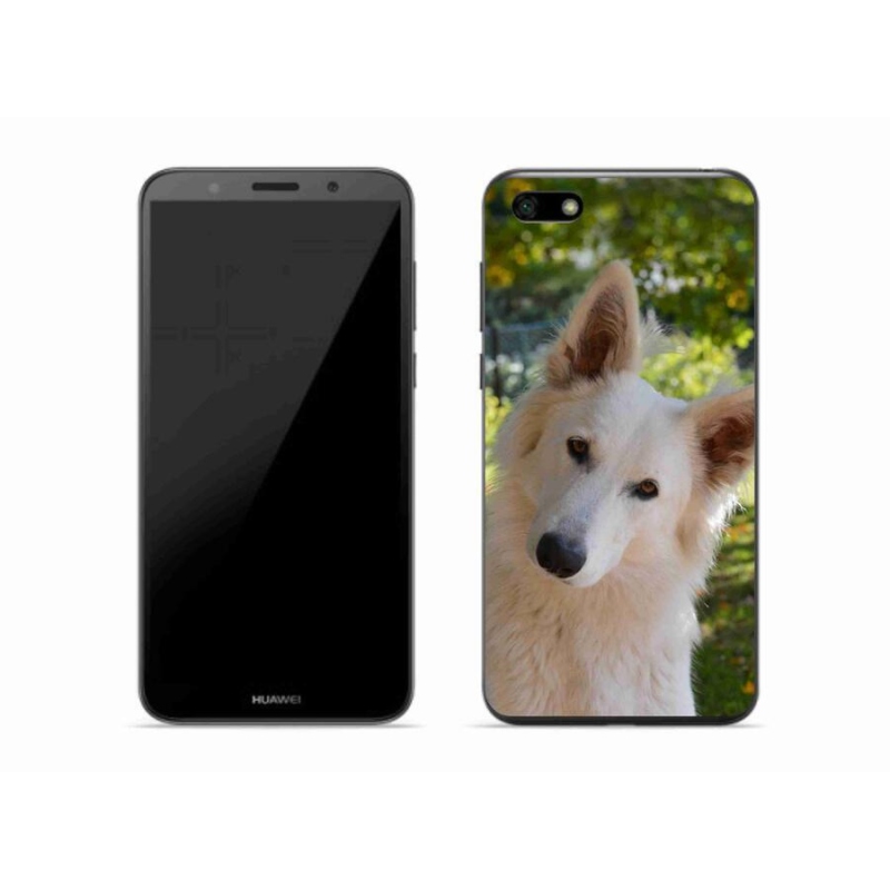 Gél borítás mmCase a Huawei Y5 (2018) - fehér svájci juhász 1