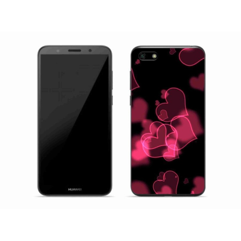 Gél borítás mmCase a Huawei Y5 (2018) - piros szívek