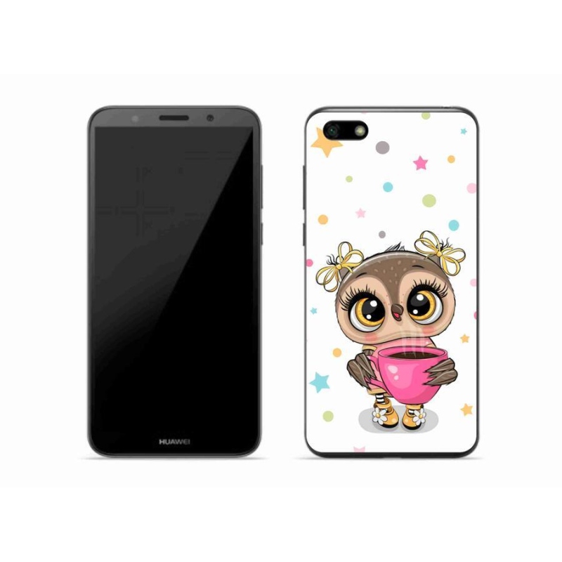 Gél borító mmCase a Huawei Y5 (2018) - rajzfilm bagolyhoz