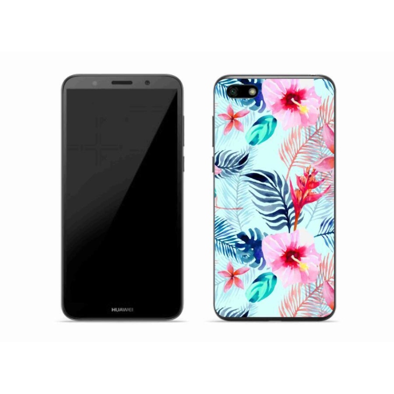 Gél borító mmCase a Huawei Y5 (2018) - virágokhoz
