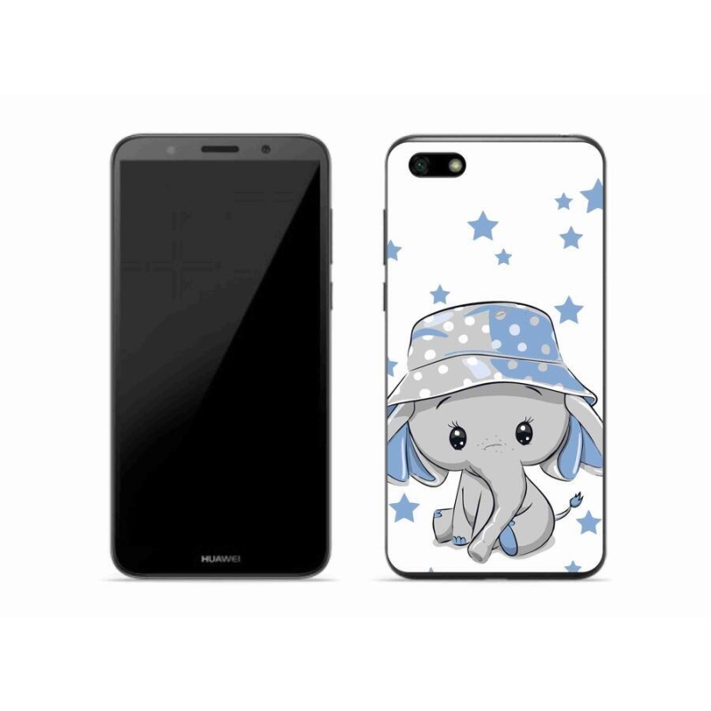 Gél borító mmCase a Huawei Y5 (2018) - kék elefánthoz