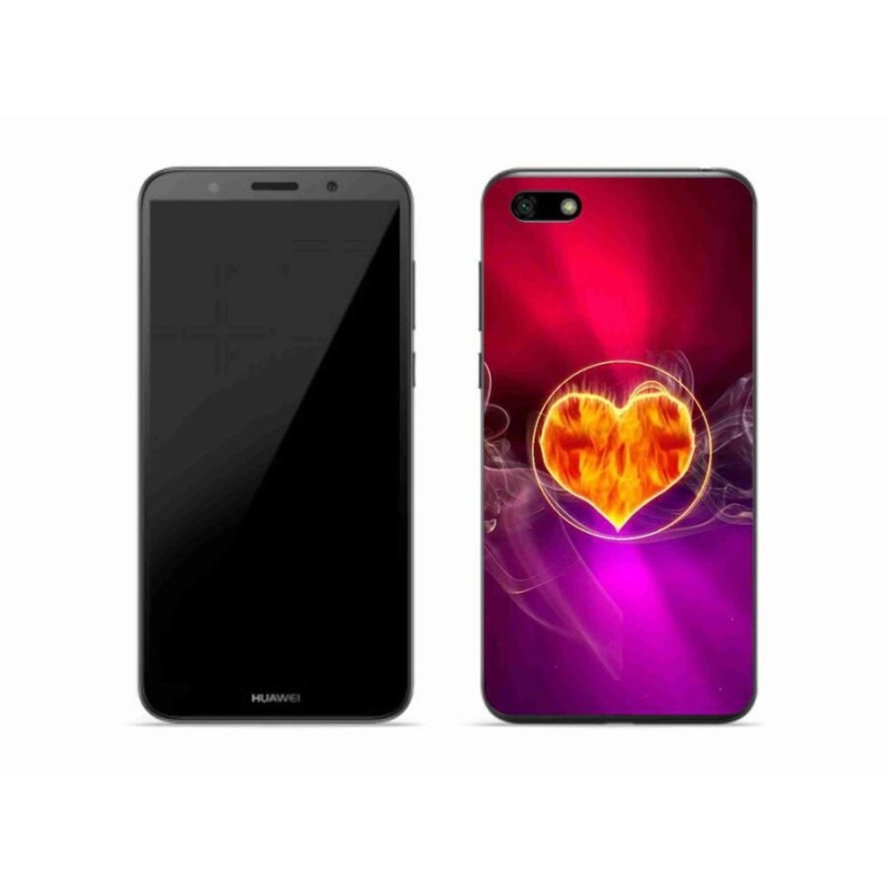 Gél borító mmCase mobil Huawei Y5 (2018) - tűz szív