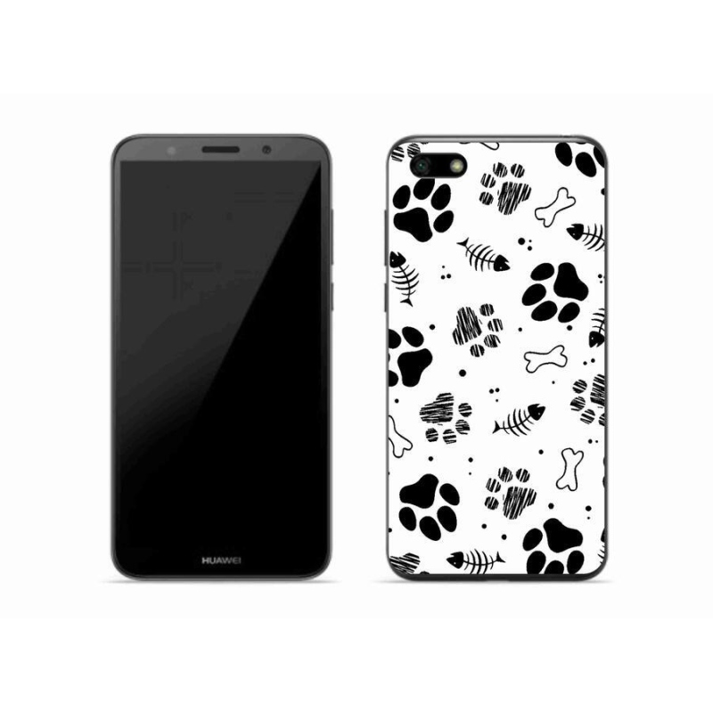 Gél borítás mmCase a Huawei Y5 (2018) - kutyamancsok 1