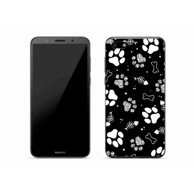 Gél borító mmCase a Huawei Y5 (2018) - kutyamancsok számára
