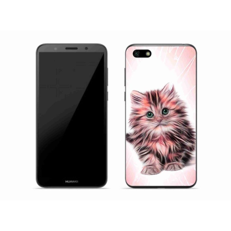 Gél borító mmCase mobil Huawei Y5 (2018) - aranyos cica