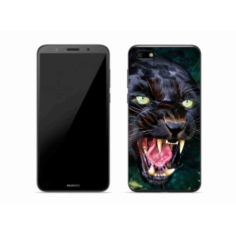 Gél borító mmCase a Huawei Y5 (2018) - dühös fekete párduchoz