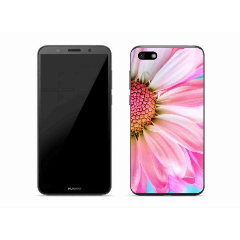 Gél borító mmCase a Huawei Y5 (2018) - rózsaszín virághoz
