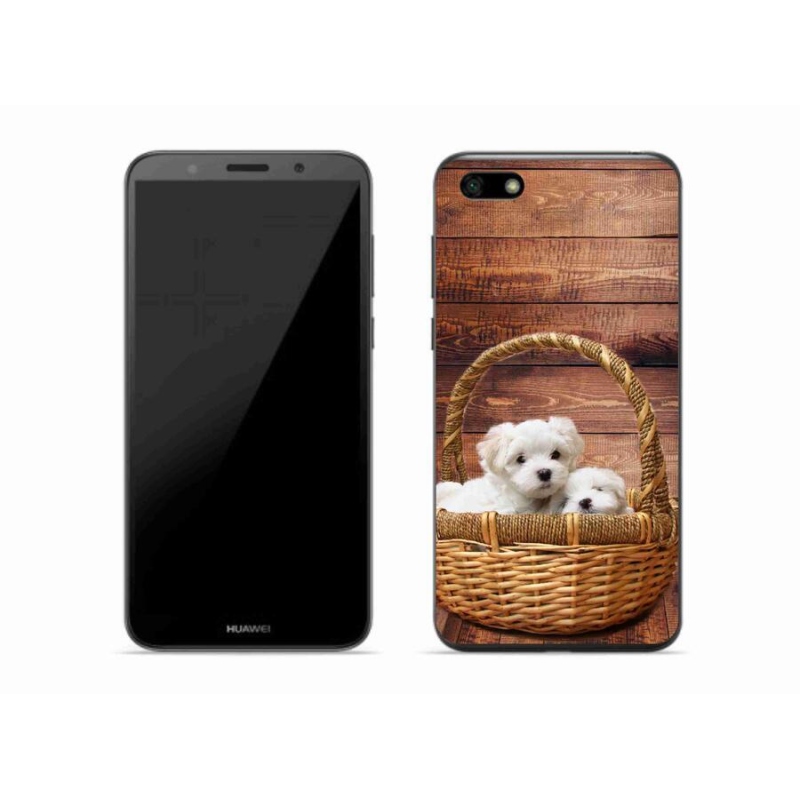 Gél borító mmCase a Huawei Y5 (2018) - kölyökkutyákhoz