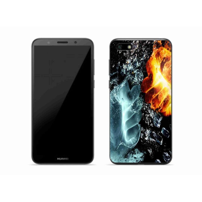 Gél borítás mmCase a Huawei Y5 (2018) - víz és tűz számára