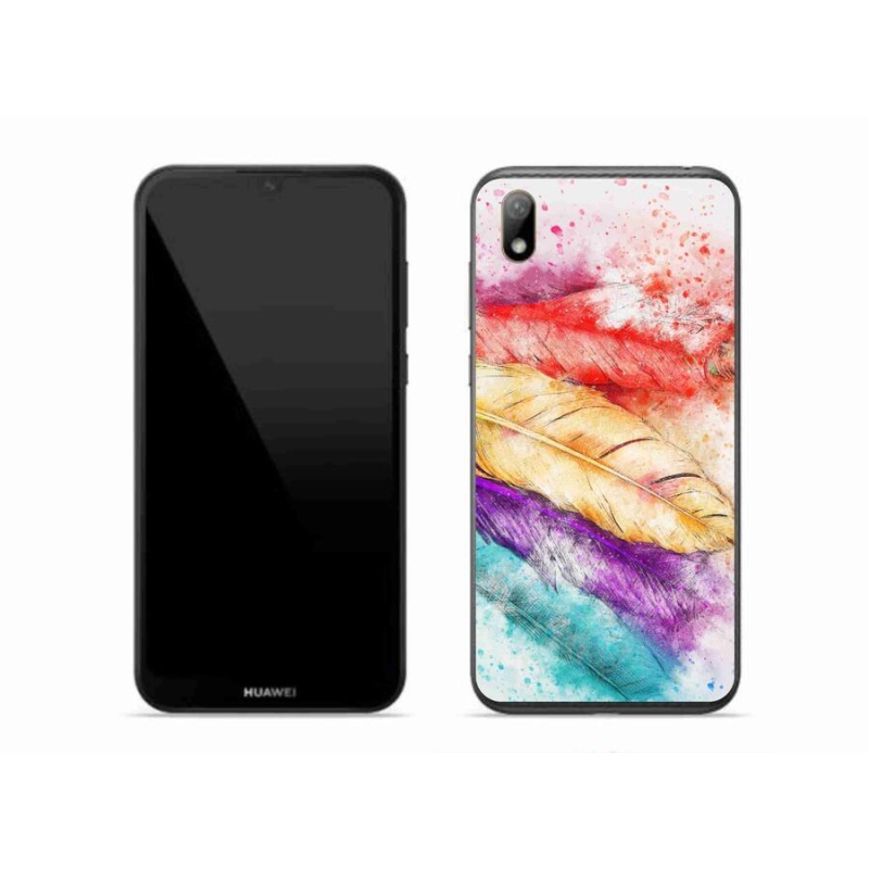 Gél borítás mmCase a mobil Huawei Y5 (2019) - színes toll