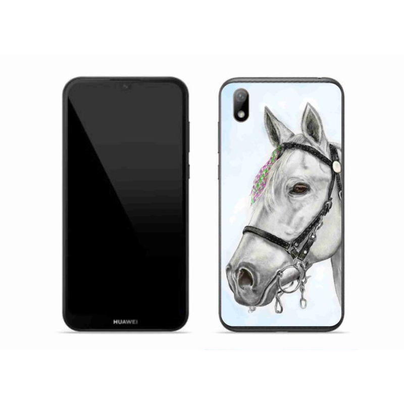 Gél borítás mmCase a Huawei Y5 (2019) - fehér ló 1