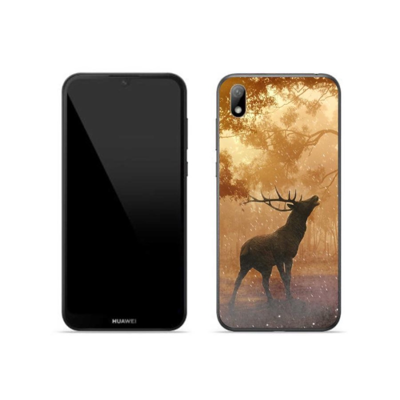 Gél borítás mmCase a Huawei Y5 (2019) számára - szarvas a vadászaton