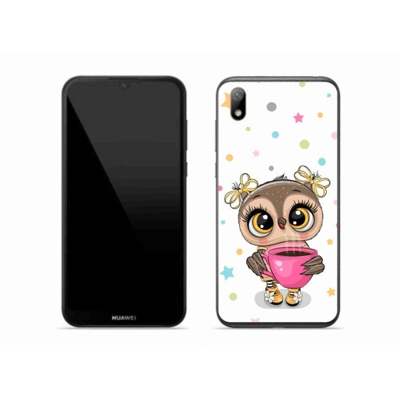 Gél borító mmCase a Huawei Y5 (2019) számára - rajzfilm bagoly