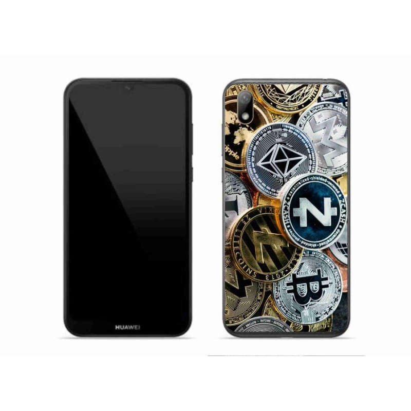 Gél borítás mmCase a Huawei Y5 (2019) számára - kriptovaluták
