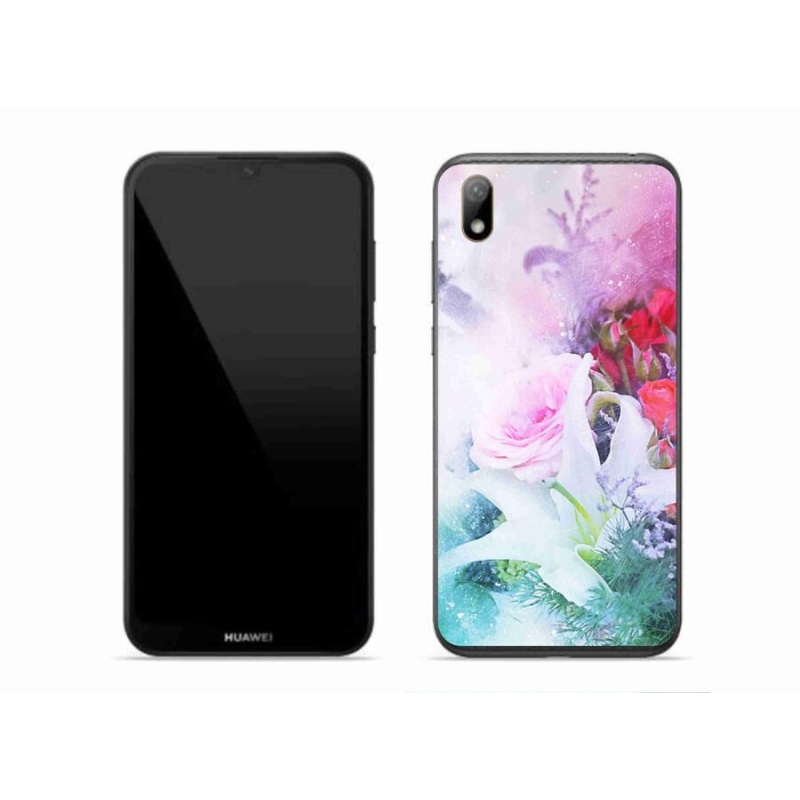 Gél borító mmCase a mobil Huawei Y5 (2019) - virágok 4