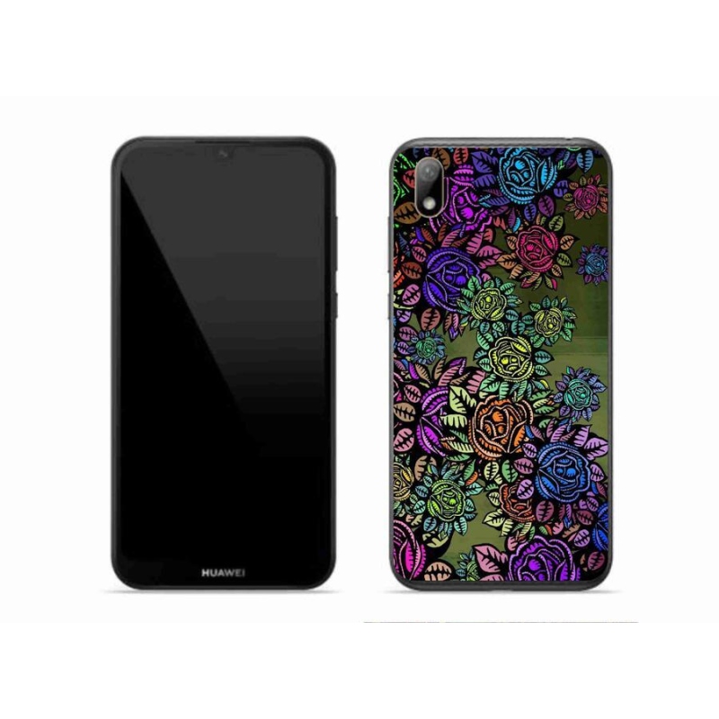 Gél borító mmCase a mobil Huawei Y5 (2019) - virágok 6