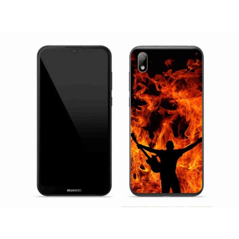 Gél burkolat mmCase mobil Huawei Y5 (2019) - zenész és a tűz