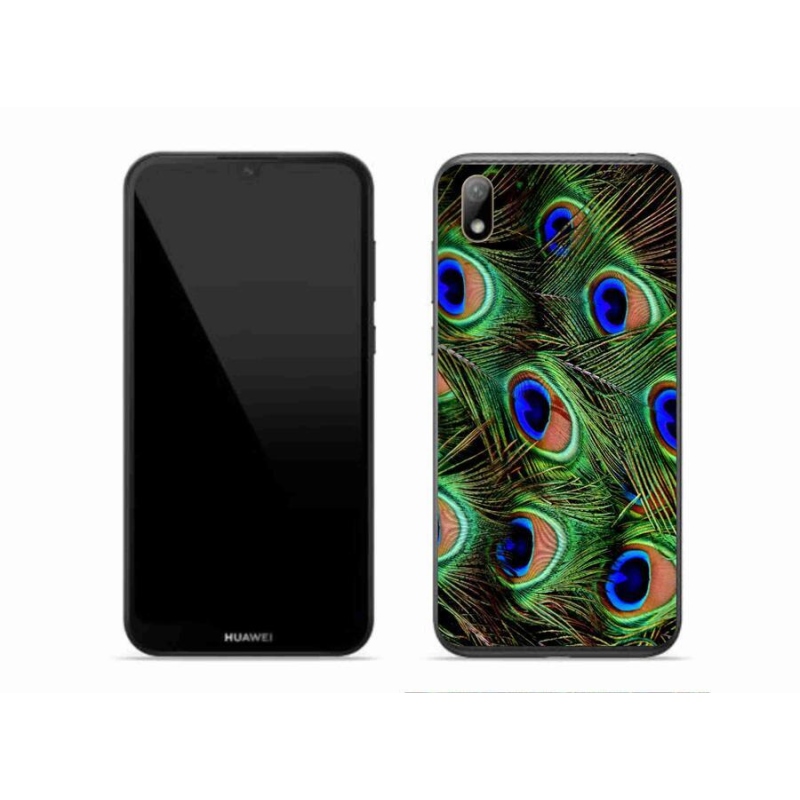 Gél borítás mmCase a Huawei Y5 (2019) - pávatoll