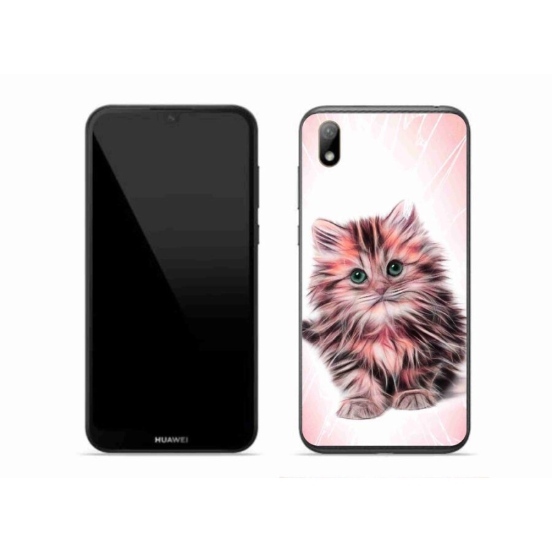 Gél borító mmCase mobil Huawei Y5 (2019) - aranyos cica