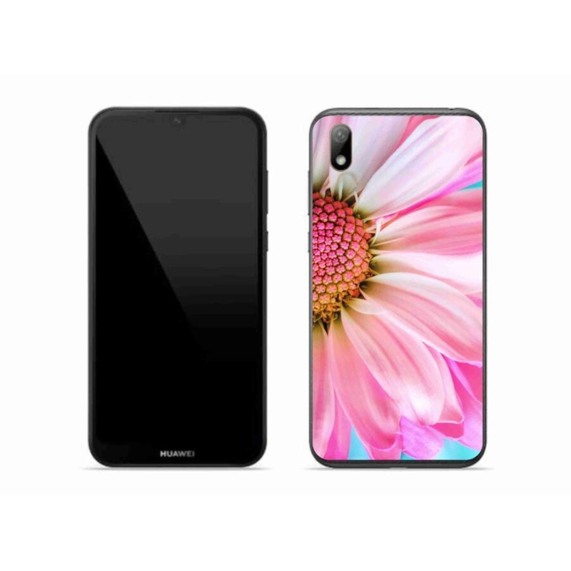 Gél borító mmCase a Huawei Y5 (2019) - rózsaszín virághoz