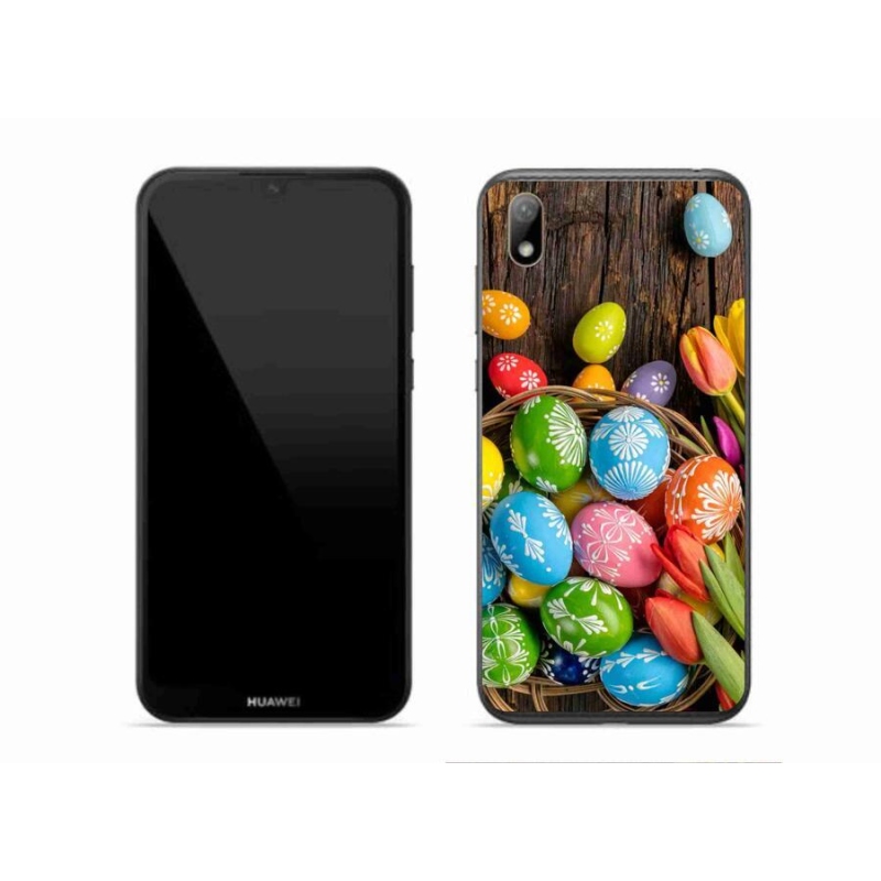 Gél borítás mmCase a Huawei Y5 (2019) számára - Húsvéti tojások