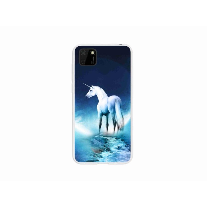 Gél borítás mmCase a Huawei Y5p-hez - fehér egyszarvú