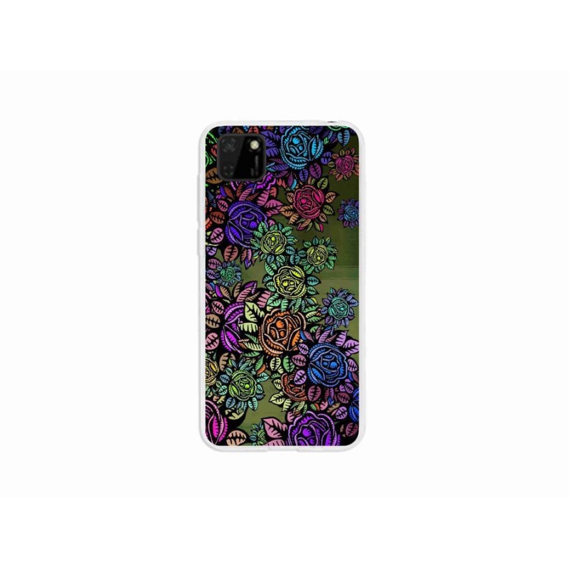 Gél borító mmCase a mobil Huawei Y5p - virágok 6