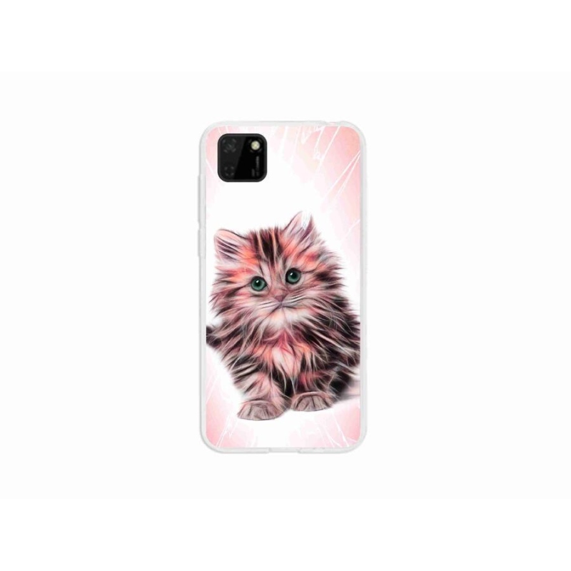 Gél borító mmCase mobil Huawei Y5p - aranyos cica