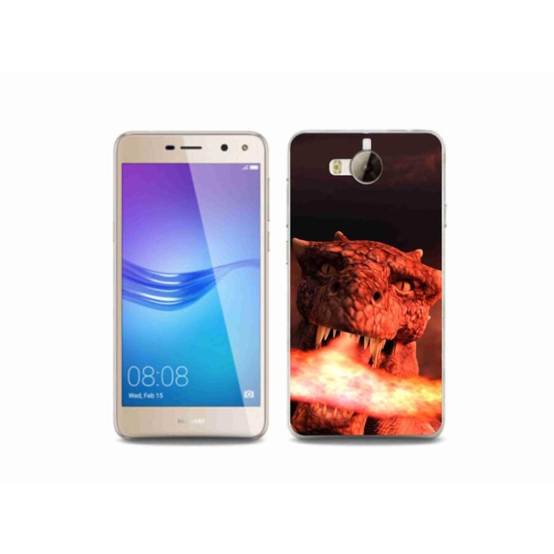 Gél borító mmCase mobil Huawei Y6 (2017) - sárkány