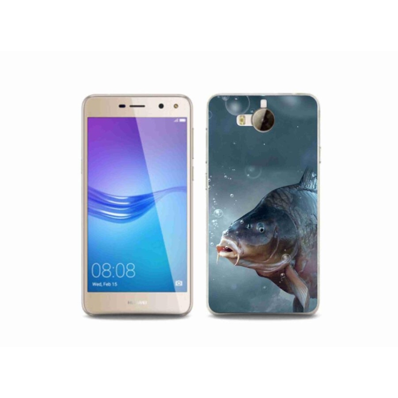 Gél borító mmCase a Huawei Y6 (2017) - ponty és buborékok számára