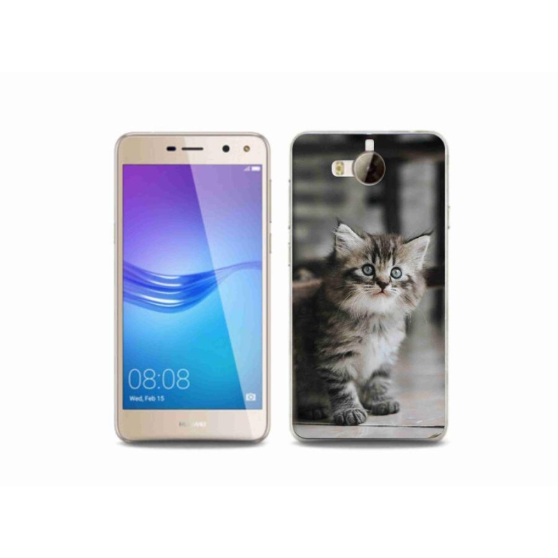 Gél borító mmCase a Huawei Y6 (2017) - cica számára