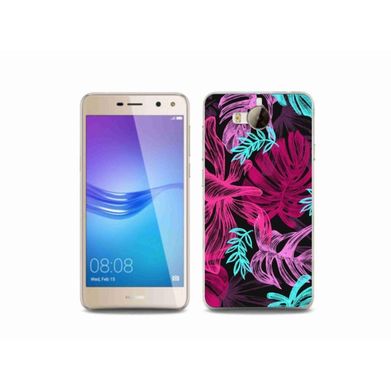 Gél borító mmCase a mobil Huawei Y6 (2017) - virágok 1