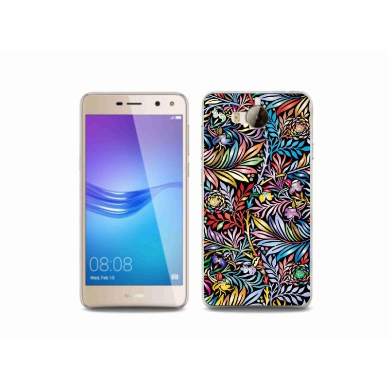 Gél borító mmCase a mobil Huawei Y6 (2017) - virágok 5