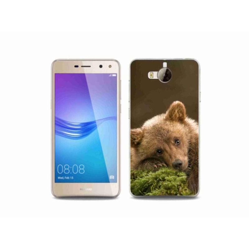Gél borítás mmCase a Huawei Y6 (2017) - medve számára