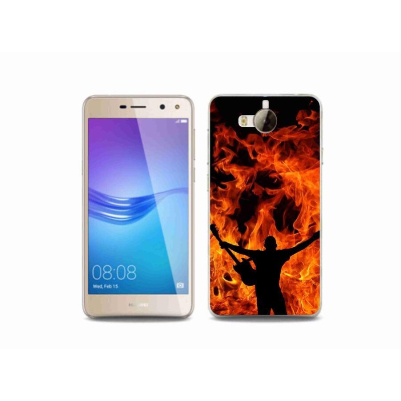 Gél burkolat mmCase mobil Huawei Y6 (2017) - zenész és a tűz
