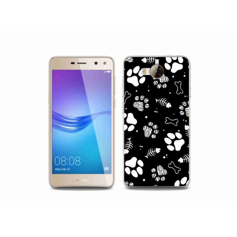 Gél borító mmCase a Huawei Y6 (2017) - kutyamancsok számára