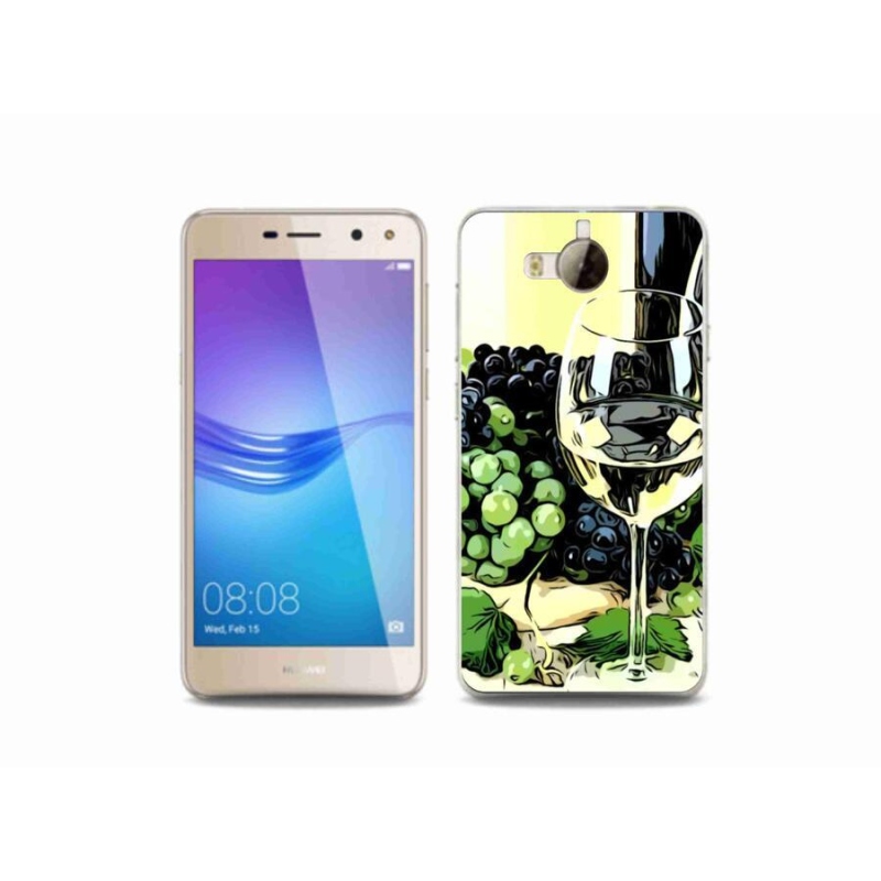 Gél borító mmCase a Huawei Y6 (2017) - borospohárhoz