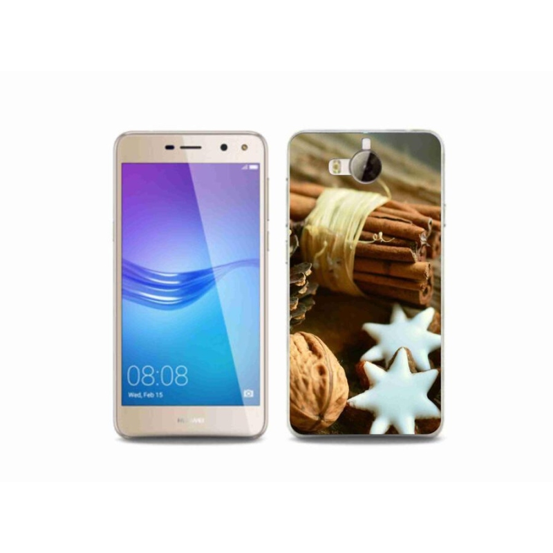 Gél borító mmCase a Huawei Y6 (2017) - fahéj és mézeskalács számára