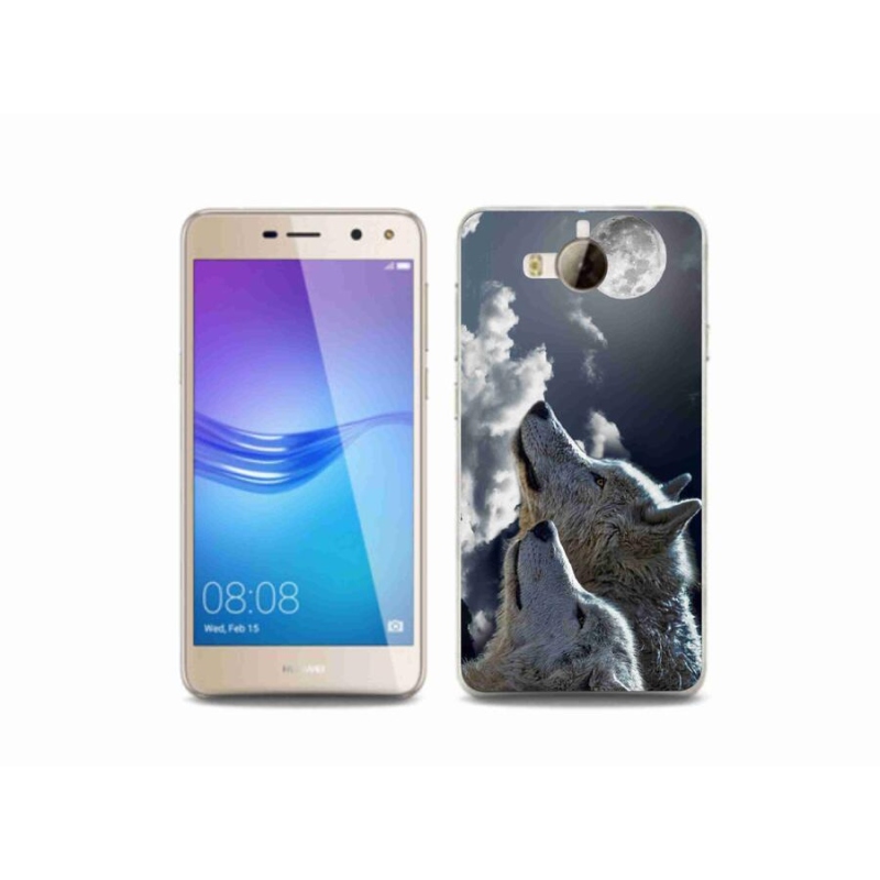 Gél borítás mmCase a Huawei Y6 (2017) - farkasok számára