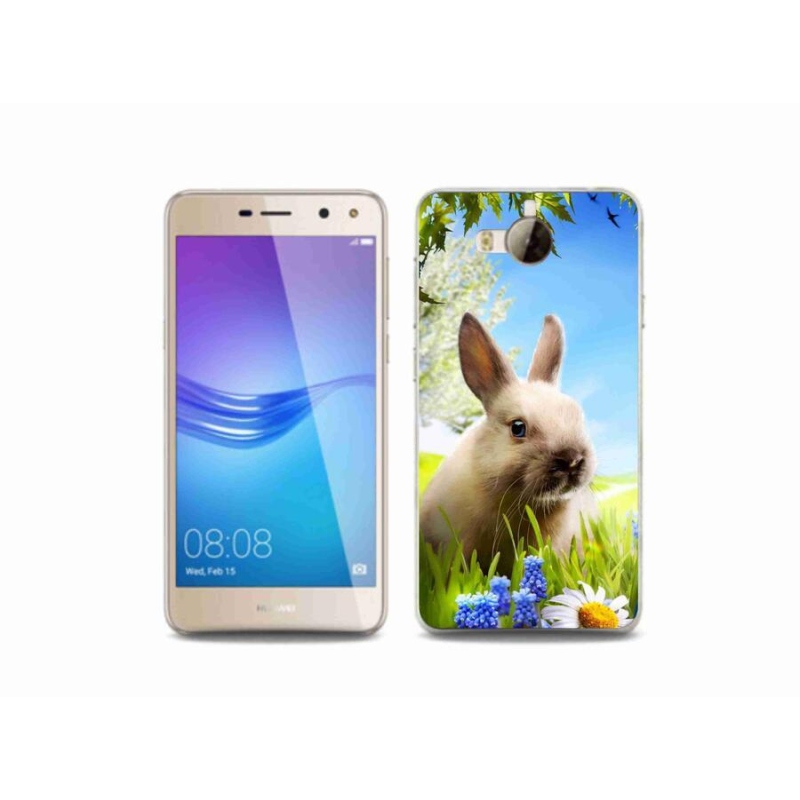 Gél borító mmCase a Huawei Y6 (2017) - nyuszi számára