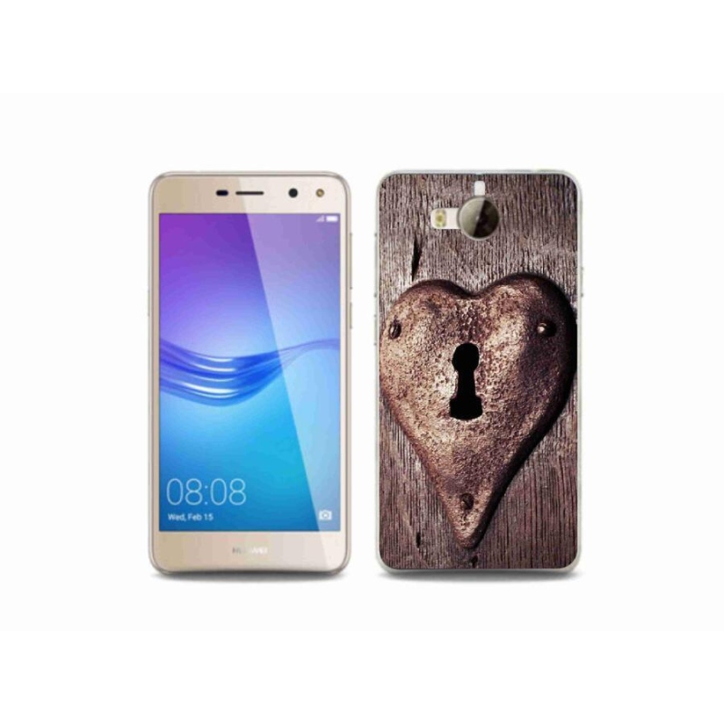 Gél borító mmCase a Huawei Y6 (2017) - zár egy szív alakú