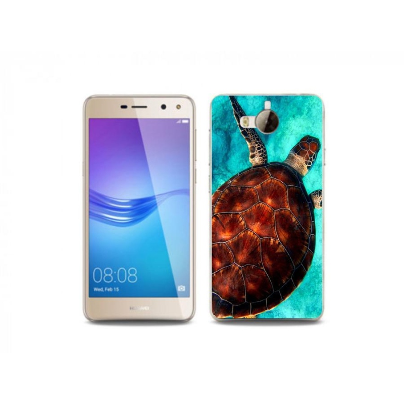 Gél borító mmCase a Huawei Y6 (2017) - teknősbéka számára