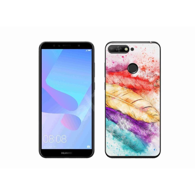 Gél borítás mmCase mobiltelefonhoz Huawei Y6 Prime (2018) - színes toll