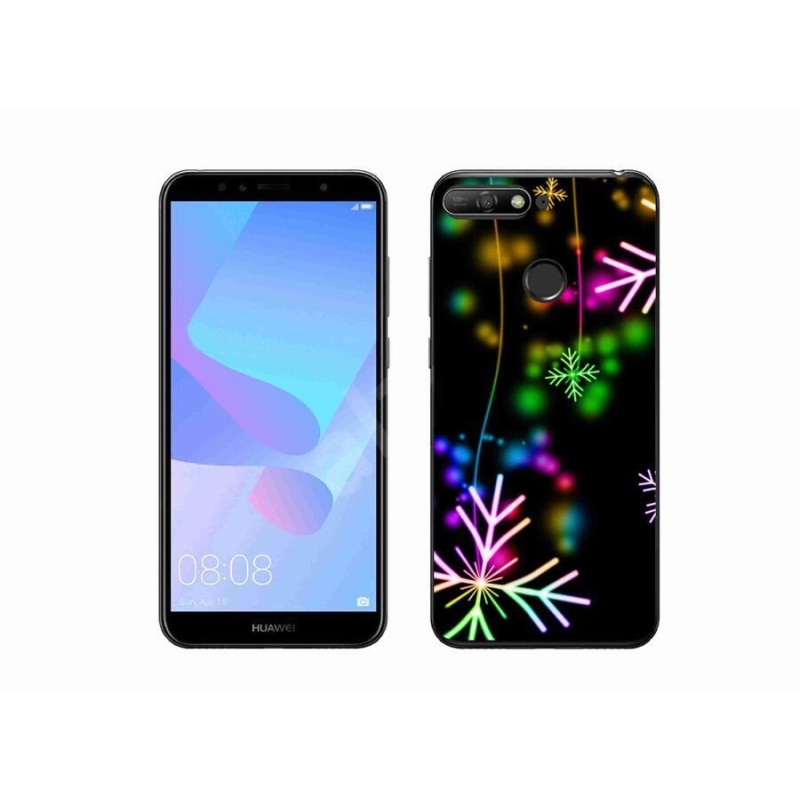 Gél borítás mmCase mobiltelefonhoz Huawei Y6 Prime (2018) - színes pelyhek
