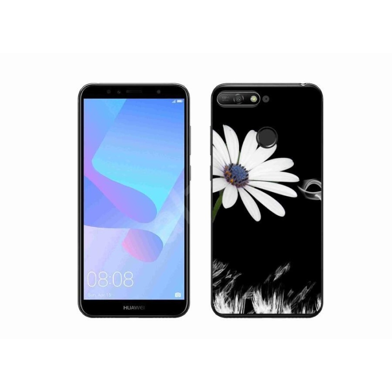 Gél borítás mmCase a Huawei Y6 Prime 2018-hoz - fehér virág