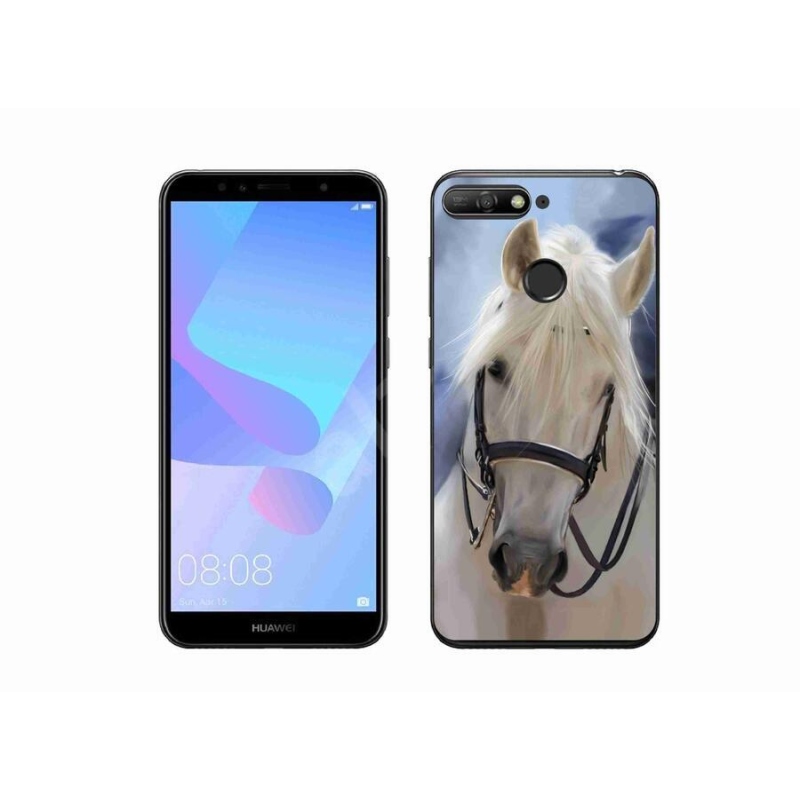Gél borítás mmCase a Huawei Y6 Prime (2018) - fehér lóhoz