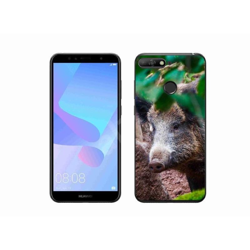 Gél borítás mmCase a Huawei Y6 Prime 2018-hoz - vaddisznó